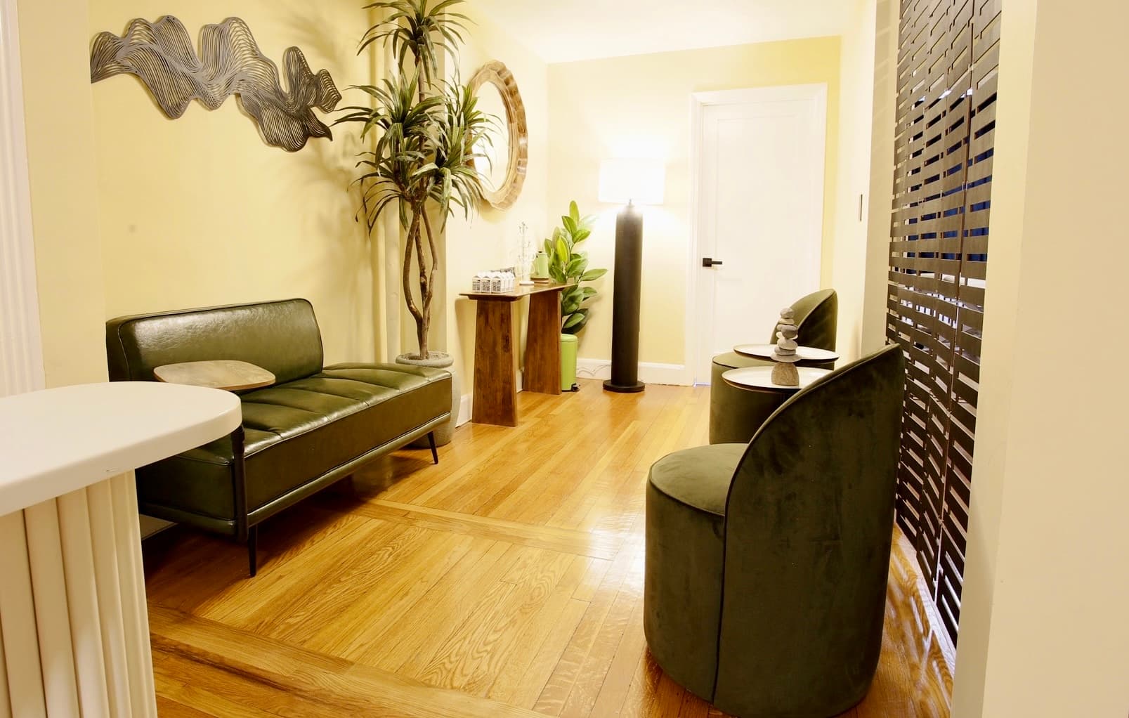 Recovery and stretch therapy space at Forever Young Spa — boutique wellness studio in Back Bay